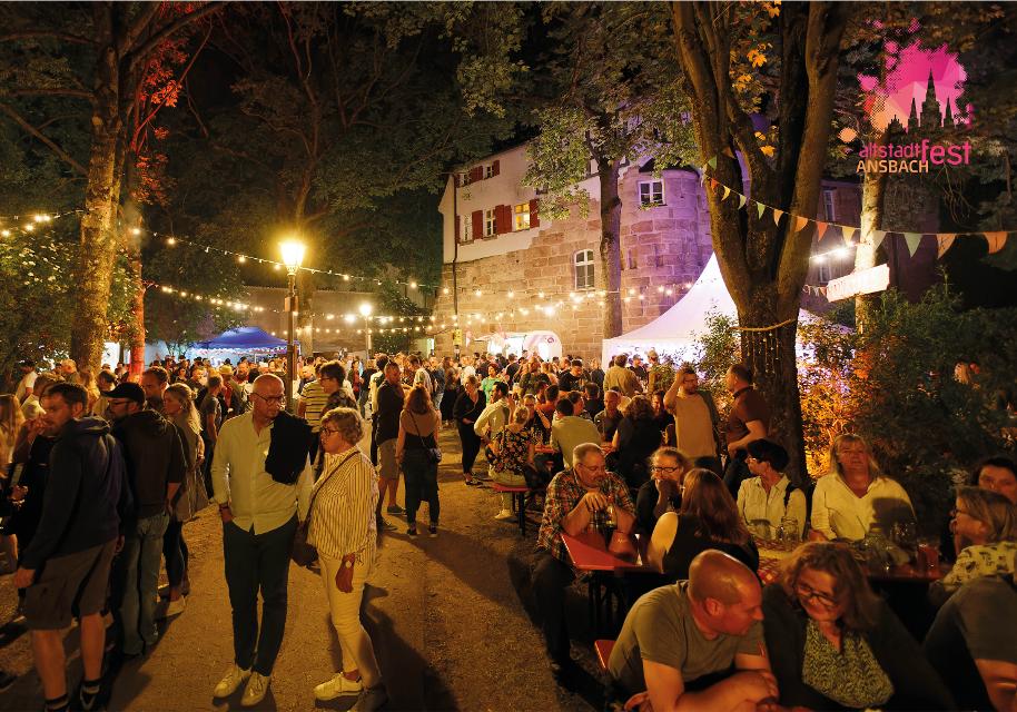 Das Kulturgärtla auf dem Ansbacher Altstadtfest