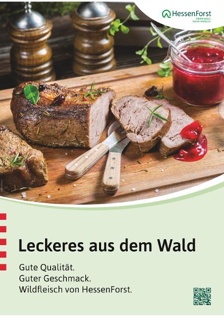 Im Waldladen des Forstamts Hanau-Wolfgang wird küchenfertiges Wildfleisch aus den heimischen Wäldern angeboten.
