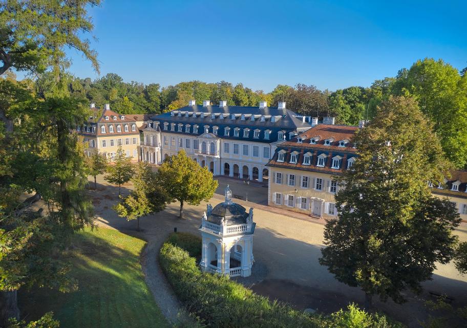 Erkunden Sie an einem Tag einige Highlights in Wilhelmsbad bei Führungen durch die Burg, das Comoedienhaus und im Karussell.