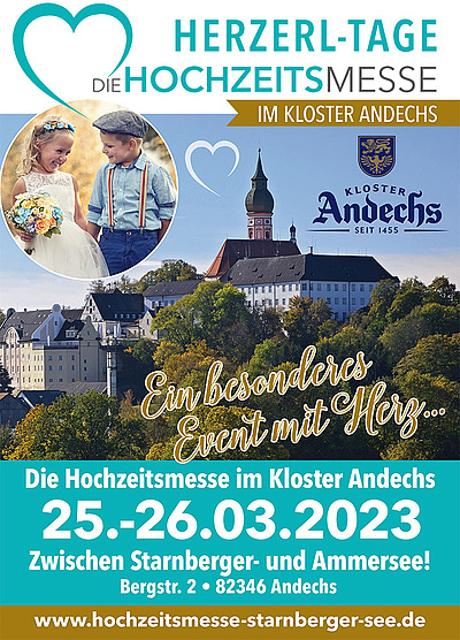 Herzlich Willkommen zur Hochzeitsmesse im Kloster Andechs vom 25. bis 26. März 2023