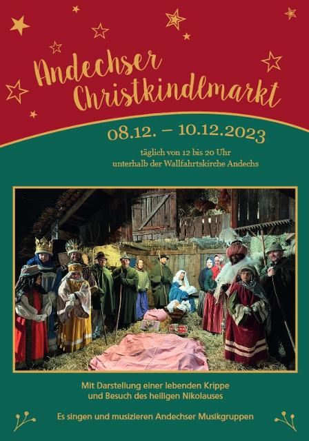 Traditionell wird am „Heiligen Berg“ der „Andechser Christkindlmarkt“ veranstaltet. 