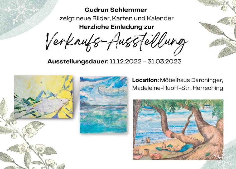 Gudrun Schlemmer zeigt neue Bilder, Karten und Kalender