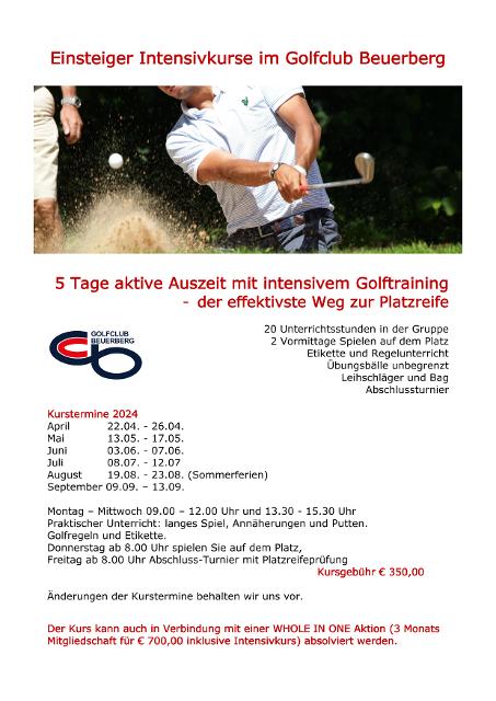 5 Tage aktive Auszeit mit intensivem Golftraining in Beuerberg