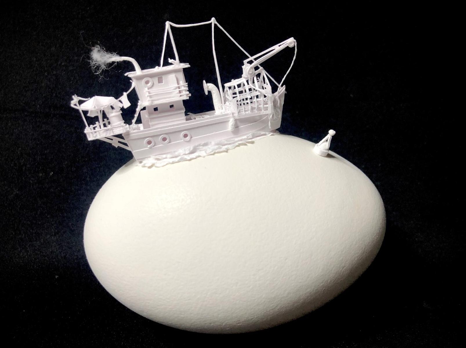Künstler aus der Österreich, Frankreich und Deutschland zeigen eine unendliche Fülle künstlerischer Gestaltung des Objektes Ei, genauer gesagt, dessen Schale.
